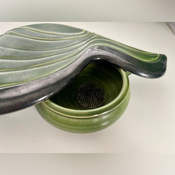 Peter Jansons Pottery PEI Canada Hand Thrown Ikebana Flower Vase Signed - Picture 3 of 11